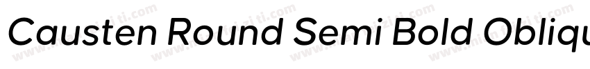 Causten Round Semi Bold Oblique字体转换